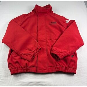 Bulwark FR Jacket Mens 2XL Red Flame Resistant Full Zip Workwear
